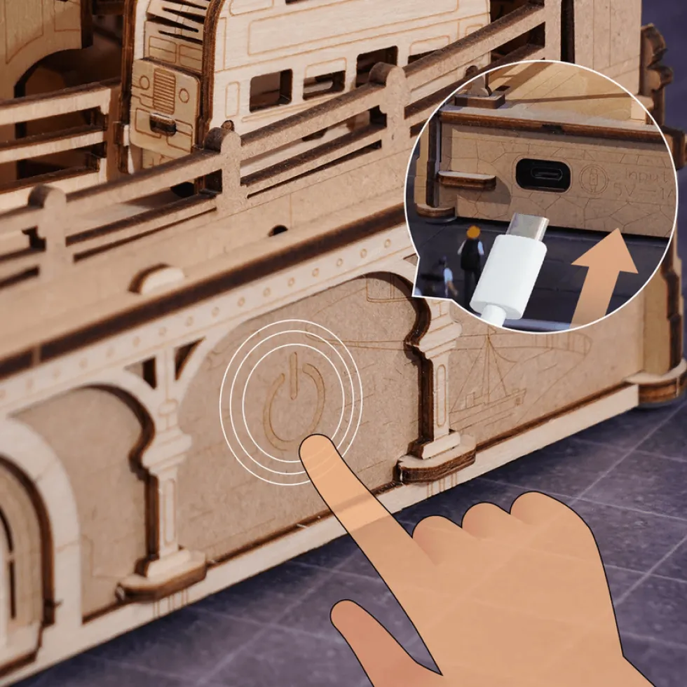 Rokr Marble Travel - London Marble Run 3D Wooden Kit