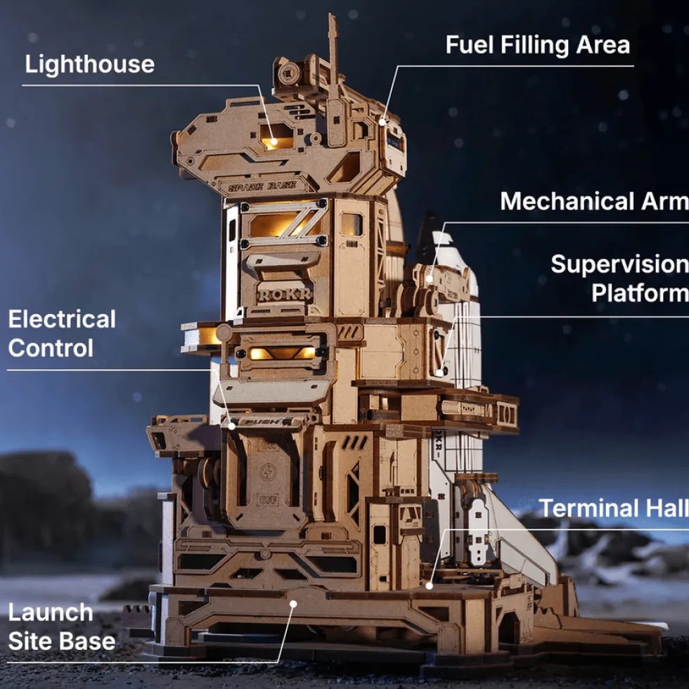 Rokr Space Shuttle 3D Wooden Kit