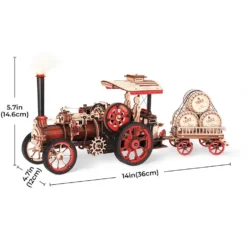 Rokr Steam Engine Mechanical 3D Wooden Kit