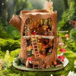 Rolife Fairytale Tree House Wooden Diorama Kit