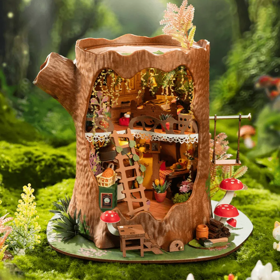 Rolife Fairytale Tree House Wooden Diorama Kit