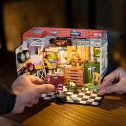 Rolife Garage Workshop Wooden Diorama Kit
