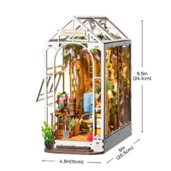Rolife Holiday Garden House 3D Creative Bookend