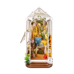 Rolife Holiday Garden House 3D Creative Bookend