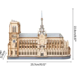 Rolife RoWood Paris Cathedral Wooden Building Kit