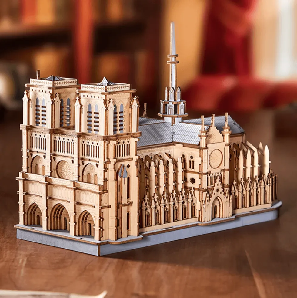 Rolife RoWood Paris Cathedral Wooden Building Kit