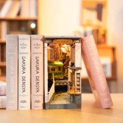 Rolife Sakura Densya 3D Creative Bookend