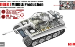 Rye Field Models 1/35 Pz.Kpfw.VI Ausf.E Tiger I Mid Production (Clear Hull)