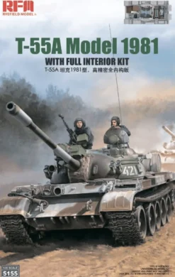 Rye Field Models 1/35 T-55A Model 1981 with Interior