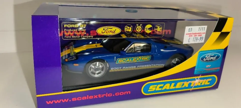 Scalextric Limited Edition Ford GT 2007 Range Presentation Slot Car