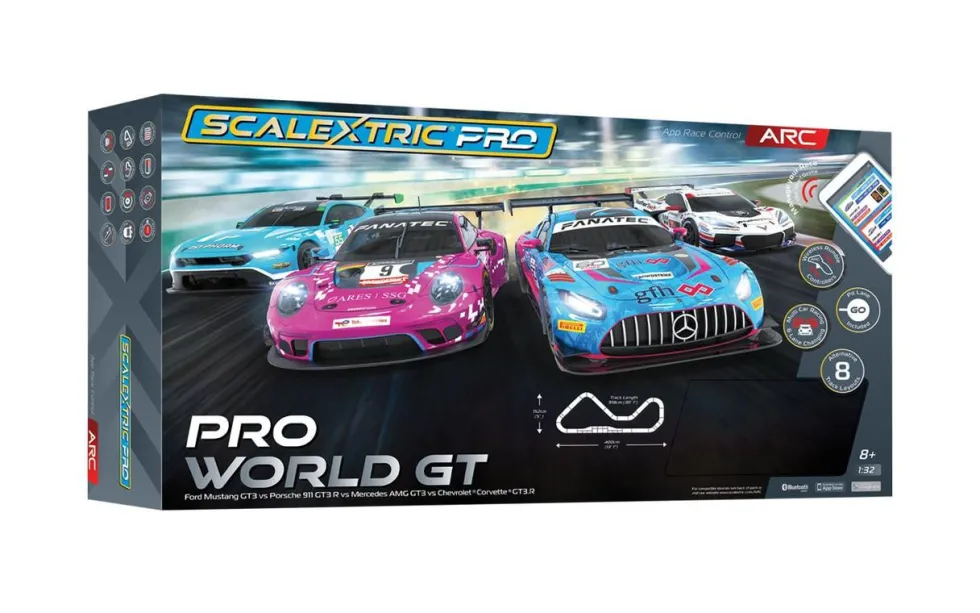 Scalextric Pro World GT Slot Car Set