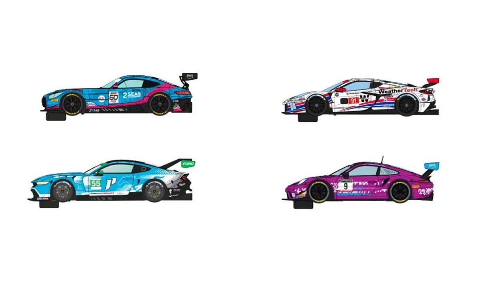Scalextric Pro World GT Slot Car Set