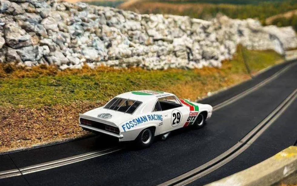 Scalextric Slot Car - Chevrolet Camaro - Castrol Racing - Trans-Am 1971