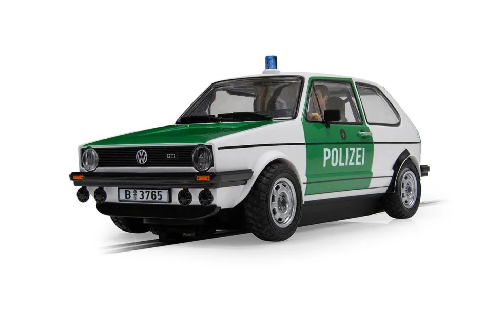 Scalextric Slot Car - Volkswagen Golf Mk.1 - Polizei Edition