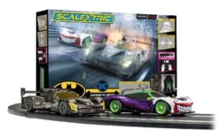 Scalextric Spark Plug Batman vs Joker Slot Car Set