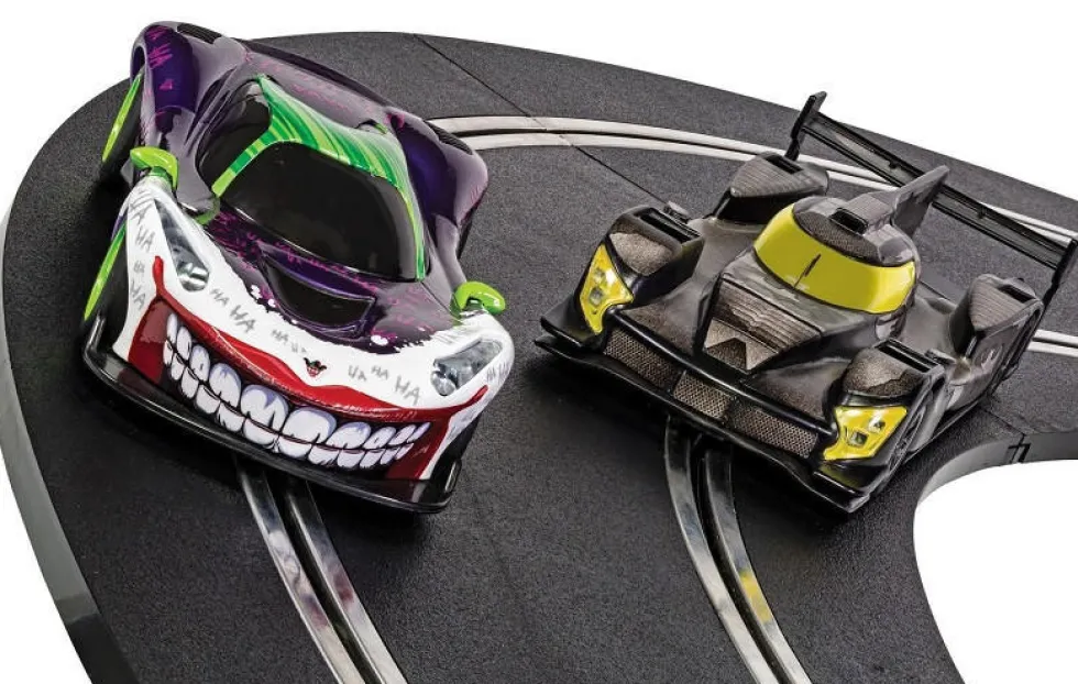 Scalextric Spark Plug Batman vs Joker Slot Car Set