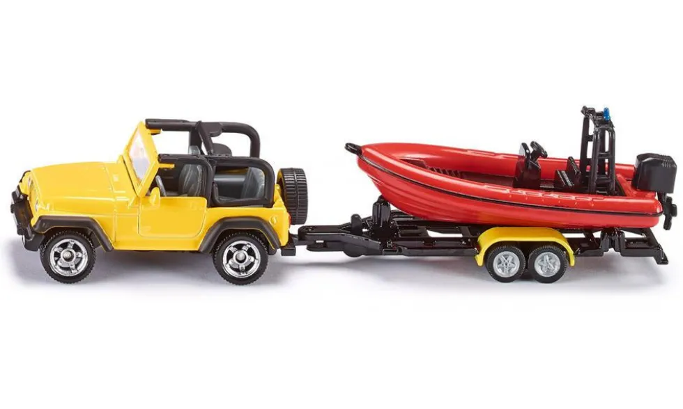 Siku Jeep with Boat