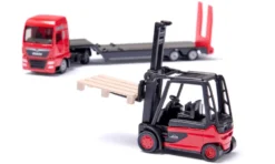 Siku 1/87 MAN Truck with Linde Forklift