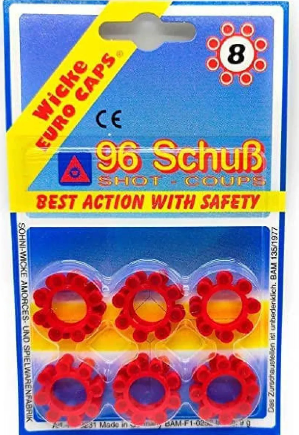 Sohni-Wicke 8 Shot Cap Gun Caps - 96 Shots