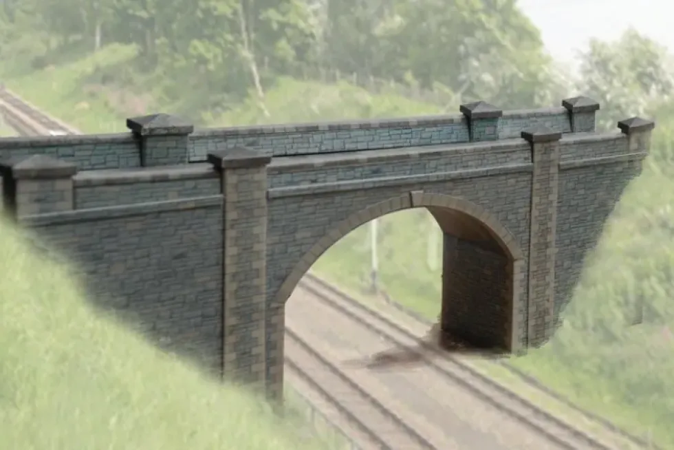 Superquick 1/76 Bridge & Tunnel Entrance (Stone) Card Building Kit