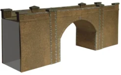 Superquick 1/76 Bridge & Tunnel Entrance (Red Brick) Card Building Kit