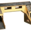 Superquick 1/76 Covered Footbridge (Red Brick) Card Building Kit