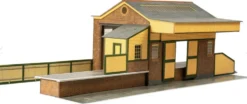 Superquick 1/76 Goods Depot (Red Brick) Card Building Kit