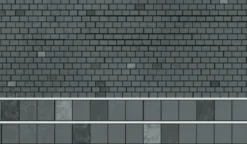 Superquick 1/76 Grey Roof Slates Building Papers