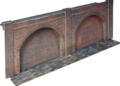 Superquick 1/76 Low Relief Embankment Arches (Red Brick) Card Building Kit