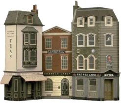 Superquick 1/76 Low Relief Hotel, Offices & Restaurant Card Building Kit