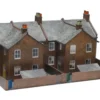 Superquick 1/76 Low Relief Terrace Backs (Red Brick) Card Building Kit