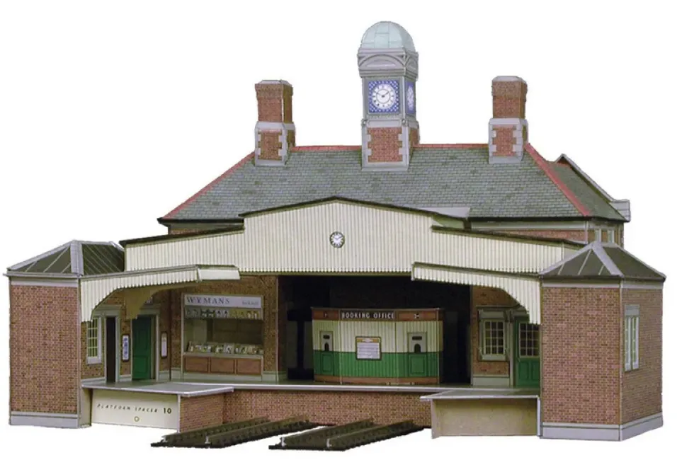Superquick 1/76 Railway Station Terminus Card Building Kit