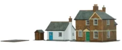 Superquick 1/76 Station Master House & Crossing Cottage Card Building Kit