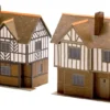 Superquick 1/76 Two Elizabethan Cottages Card Building Kit