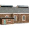 Superquick 1/76 Two Road Locomotive Shed Card Building Kit