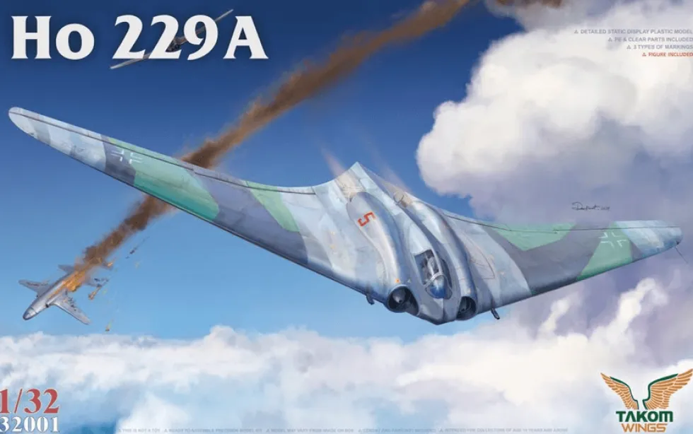 Takom 1/32 Horten Ho 229A with Pilot Figure