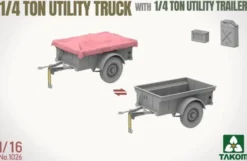 Takom 1/16 ¼-ton Utility Truck & utility trailer