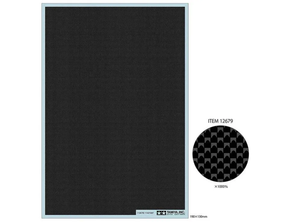 Tamiya 1/24 Carbon Decal Plain Fine Set