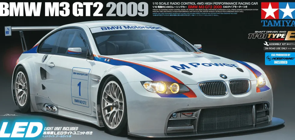 Tamiya RC 1/10 BMW M3 GT2 2009 (TT-01E) Kit