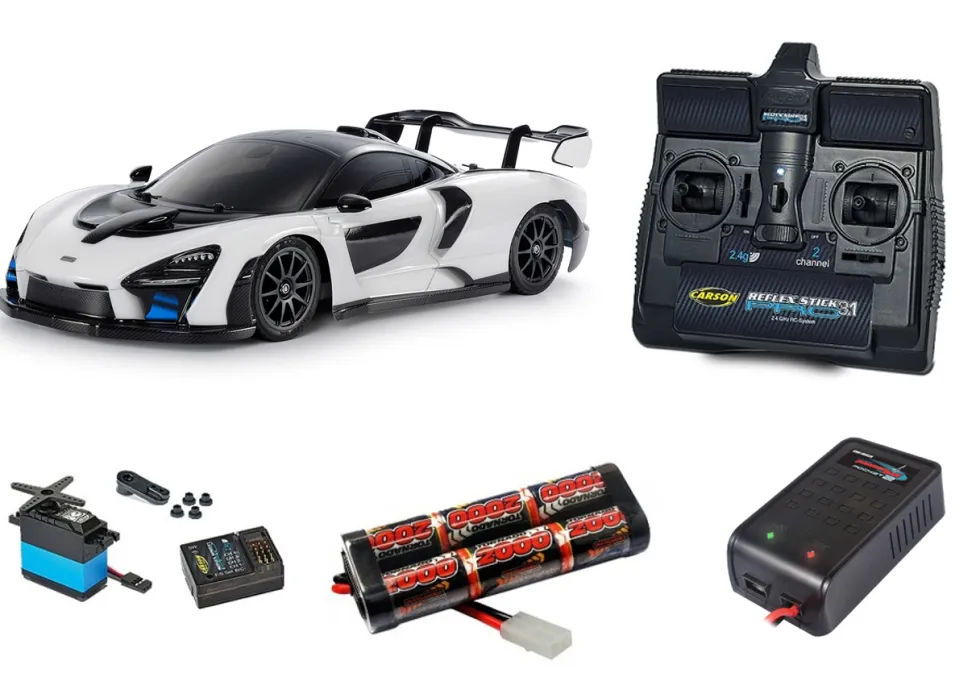 Tamiya RC McLaren Senna TT-02 Super Package Deal