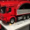 Tamiya RC 1/14 Mercedes Arocs 3348 Dump Truck Red and Silver Model Kit