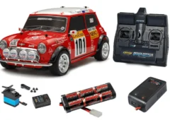 Tamiya 1/10 RC Mini Cooper Rally 1994 (M-05) Super Package Deal