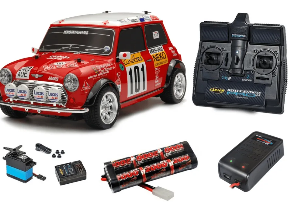 Tamiya 1/10 RC Mini Cooper Rally 1994 (M-05) Super Package Deal