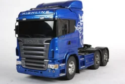 Tamiya 1/14 RC Scania R620 6X4 Highline Truck Blue Super Package Deal