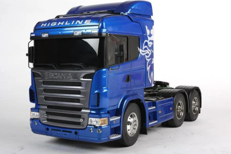 Tamiya 1/14 RC Scania R620 6X4 Highline Truck Blue Super Package Deal