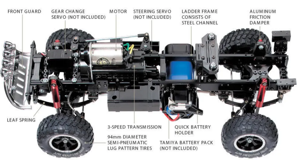 Tamiya RC 1/10 Toyota Hilux High Lift Model Kit