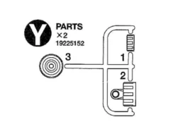 Tamiya Y Parts (x2) Monster Beetle