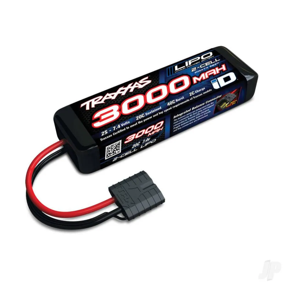 Traxxas LiPo 2S 3000mAh 7.4V iD Power Cell Battery (TRX Plug)