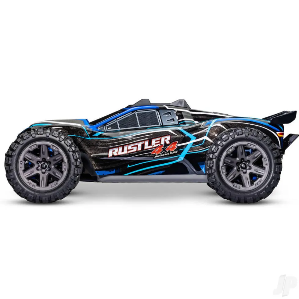 Traxxas 1/10 RC Rustler 4x4 4WD RTR Brushless Electric Stadium Truck