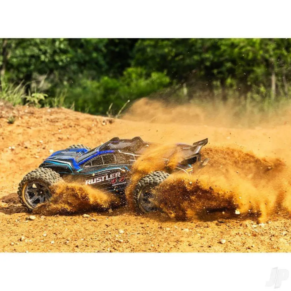 Traxxas 1/10 RC Rustler 4x4 4WD RTR Brushless Electric Stadium Truck